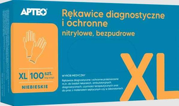 RĘKAWICZKI NITRYLOWE XL APOTEO